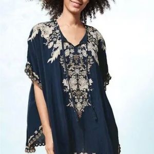 Johnny Was XL Embroidered Top